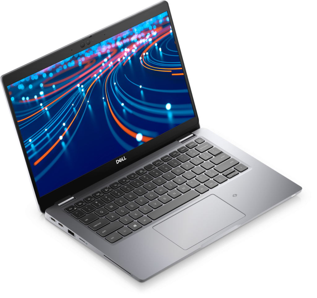 لپ تاپ دل Latitude 5320 با صفحه نمایش 13.3 اینچ Full HD و کیبورد – نمای سه‌رخ