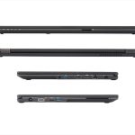 پورتهای کناری لپ تاپ فوجیتسو LIFEBOOK U758 شامل VGA، HDMI، USB و شبکه