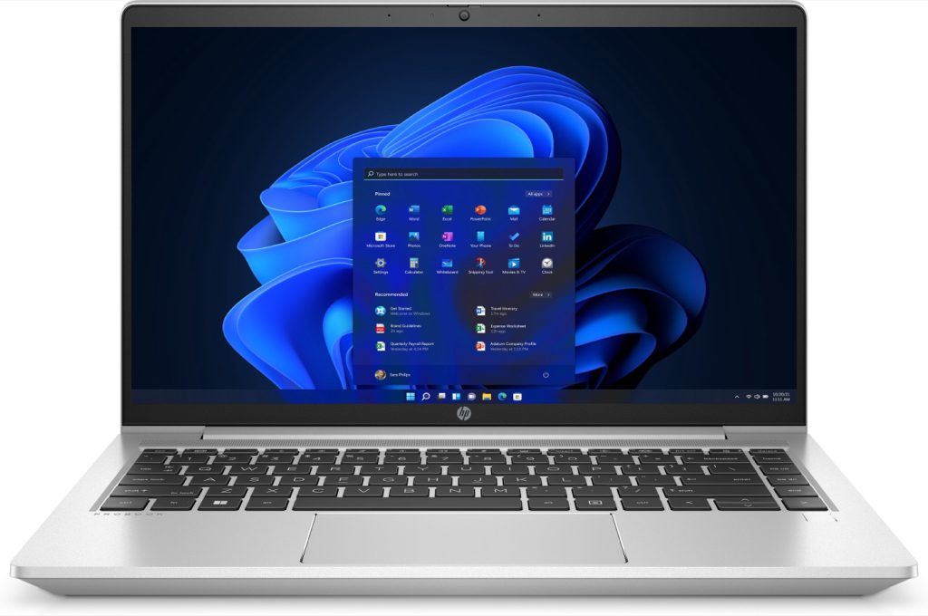 نمای روبهرو صفحه نمایش 14 اینچ لپ تاپ اچ پی ProBook 440 G9