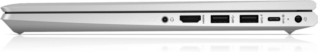 پورتهای سمت راست لپ تاپ اچ پی ProBook 440 G9 شامل HDMI، USB-A و USB-C